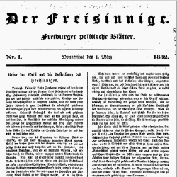 Der Freisinnige. Freiburger politische Blätter war eine liberale Zeitung